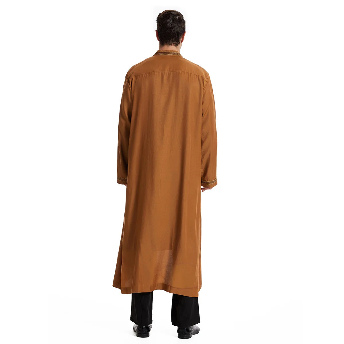 Muslimische Herren Eid Cardigan Abaya | Elegante Jubba Thobe und Ramadan Kimono