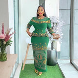 Luxury Diamond African Party Dress for Women – Elegant Turkey Muslim Wedding Evening Gown