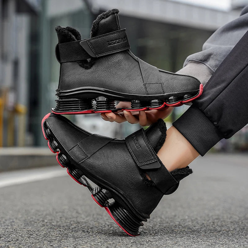 Der „Arctic-Core“ Winter-Trainer | Wasserdichter Luxus-Herrenstiefel | Plüschgefütterter warmer Sneaker