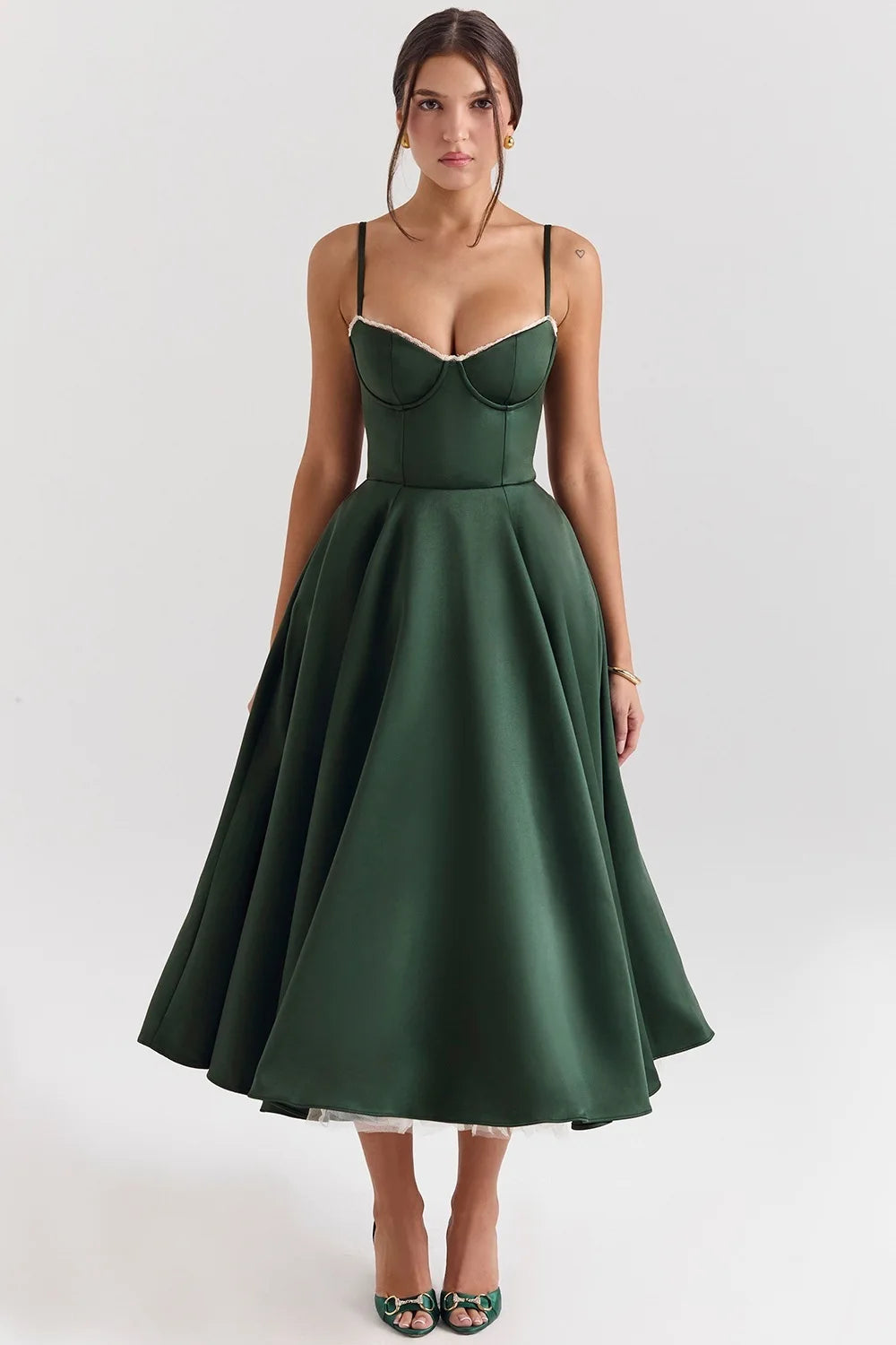 Women's Summer French Corset Waist Summer Evening Gown