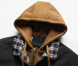 Der „Annex“ Lagen-Parka – Charakteristische Kapuzenjacke in 2-in-1-Optik – Urban Tech Color-Block Mantel