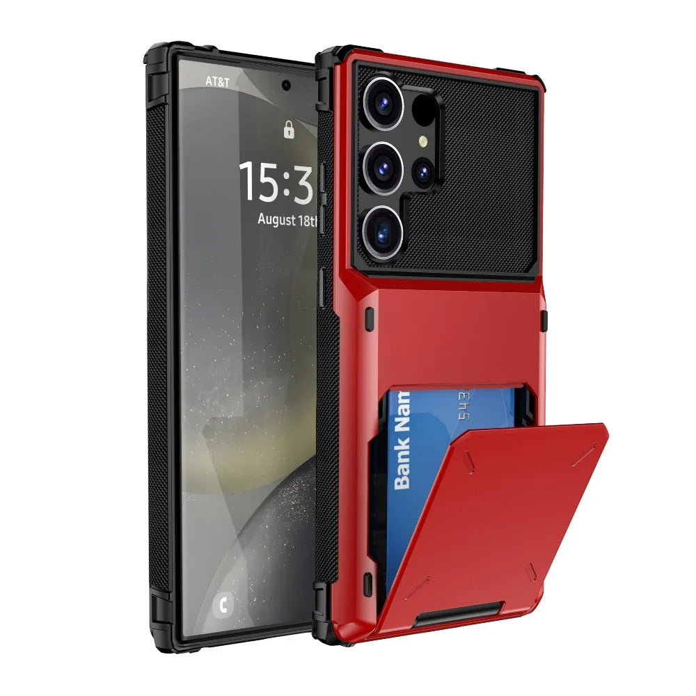 Premium Wallet Case with Card Holder for Samsung Galaxy S26 S25 S24 Ultra And A Series