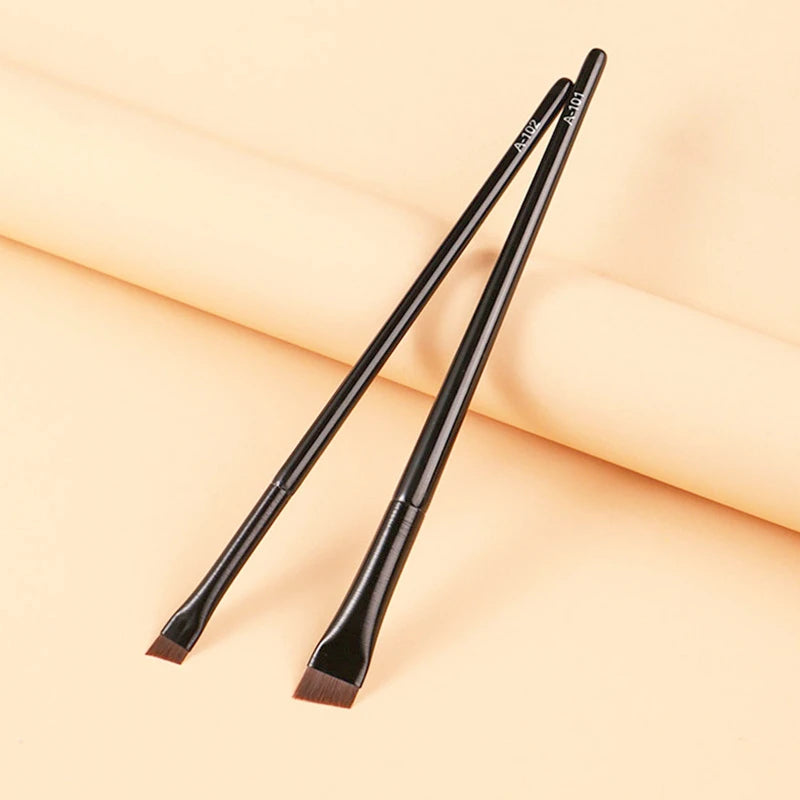 3 Pcs Ultra-Thin Eyebrow and Eyeliner Brush Set | Super Fine Angled Brow Contour Brush