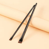 3 Pcs Ultra-Thin Eyebrow and Eyeliner Brush Set | Super Fine Angled Brow Contour Brush