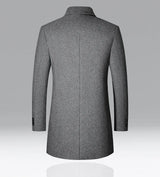 Herren Winter Wollmantel – Klassischer Umlegekragen Gehrock