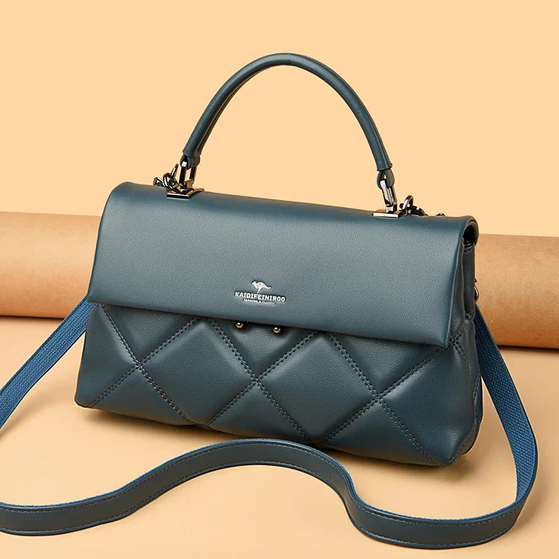 The Seoul-Chic Silhouette Luxury Soft Leather Handbag