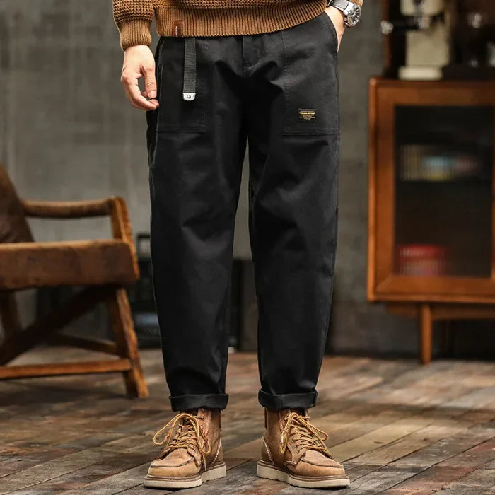 Men’s American Vintage High-Waist Loose ProfileCargo Trousers