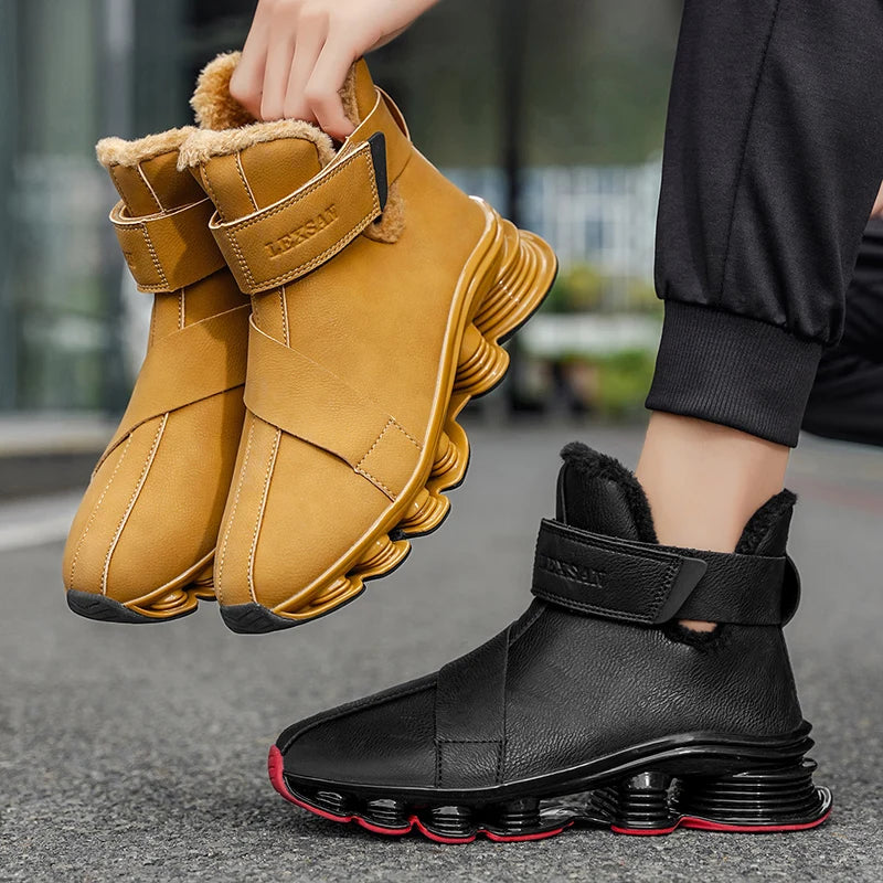 Der „Arctic-Core“ Winter-Trainer | Wasserdichter Luxus-Herrenstiefel | Plüschgefütterter warmer Sneaker