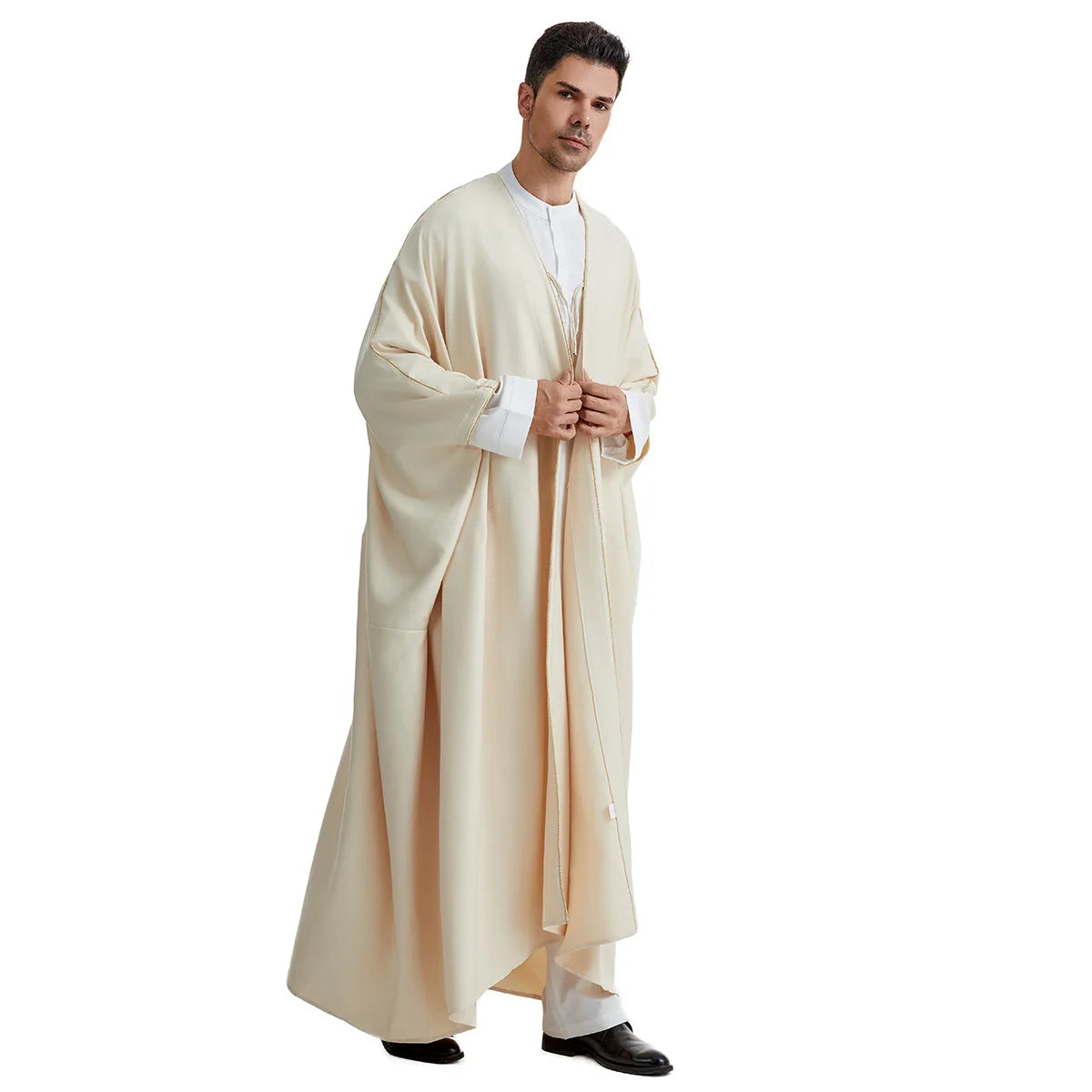 Offener Abaya-Cardigan für Herren | Ramadan Djellaba und marokkanische Jubba Thobe
