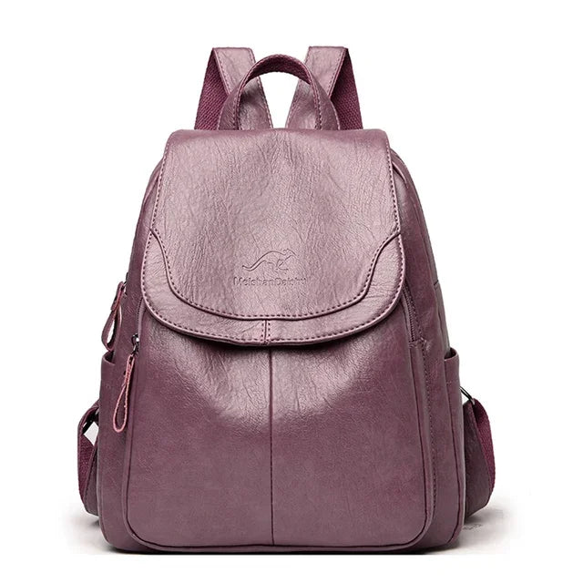 Women's Soft Leather Fashion Backpack | Ladies Designer Shoulder Bag