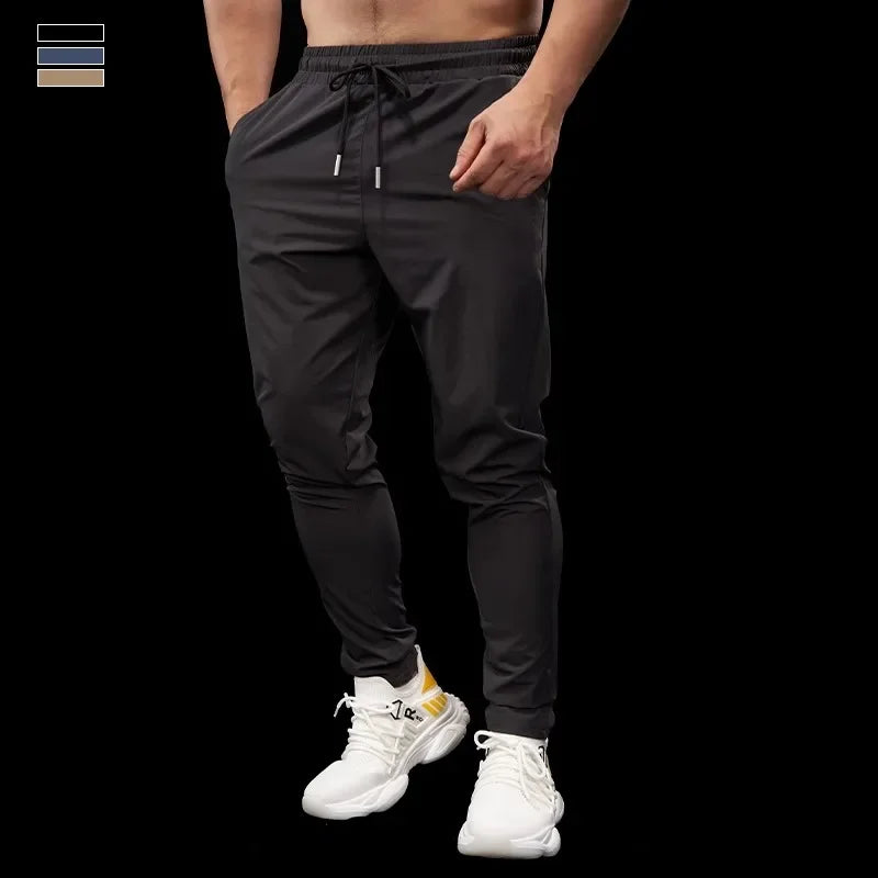 Herren schnelltrocknende Sommer-Sporthose | Slim Fit Gym Fitness Jogger