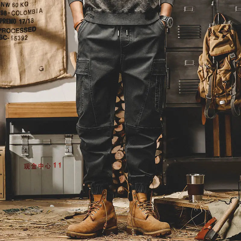 Herren Techwear Cargo-Hose – Lässige Safari-Hose mit vielen Taschen
