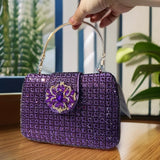 The Stellar-Glow Crystal Handbag Luxury Sparkling Diamond Clutch