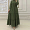 Premium Green Heritage Dress | Sophisticated Loose-Silhouette Abaya
