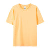 Damen Essential Solid T-Shirt: Relaxed Fit Premium-Baumwoll-Kurzarm-Oberteil