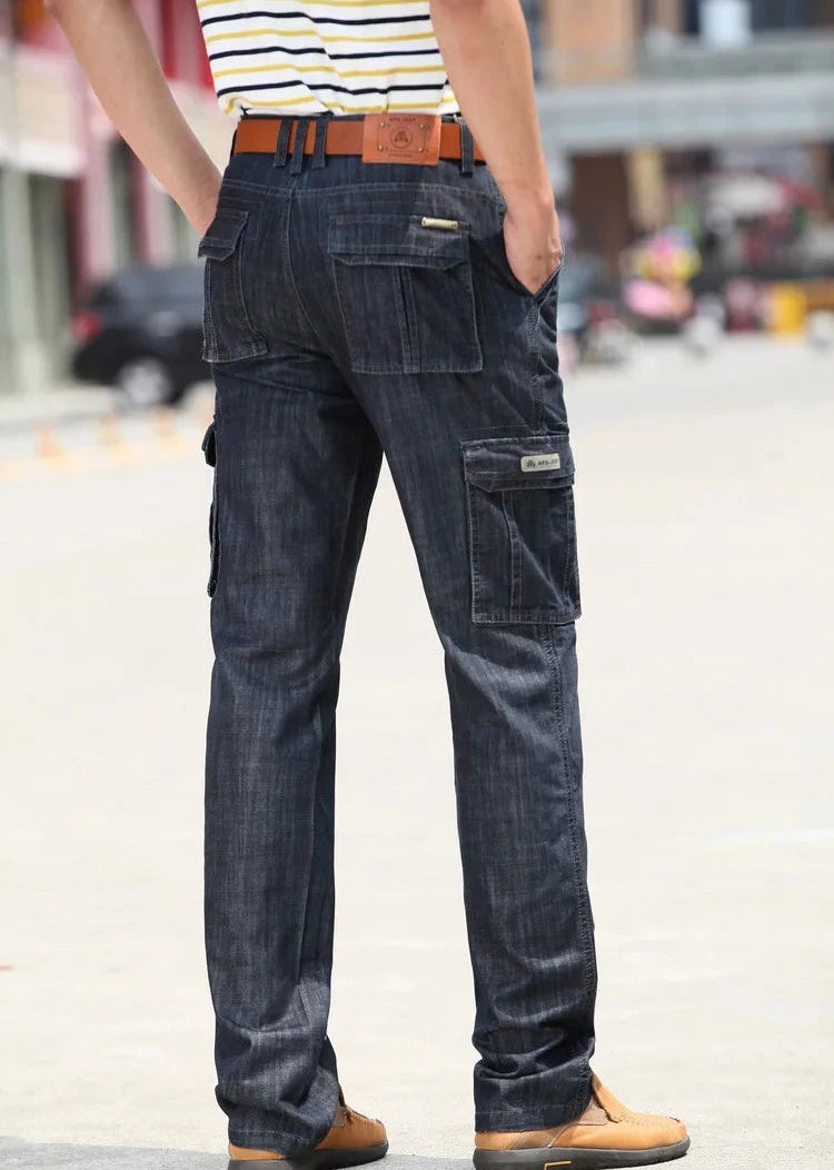 Herren Cargo-Jeans mit mehreren Taschen