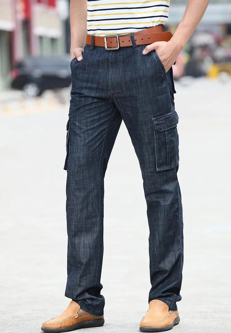 Herren Cargo-Jeans mit mehreren Taschen