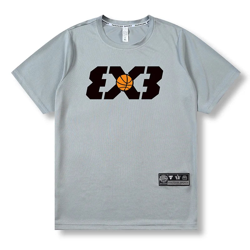 Herren lockeres Outdoor-Basketball-T-Shirt | Sommer schnelltrocknendes Streetwear-T-Shirt