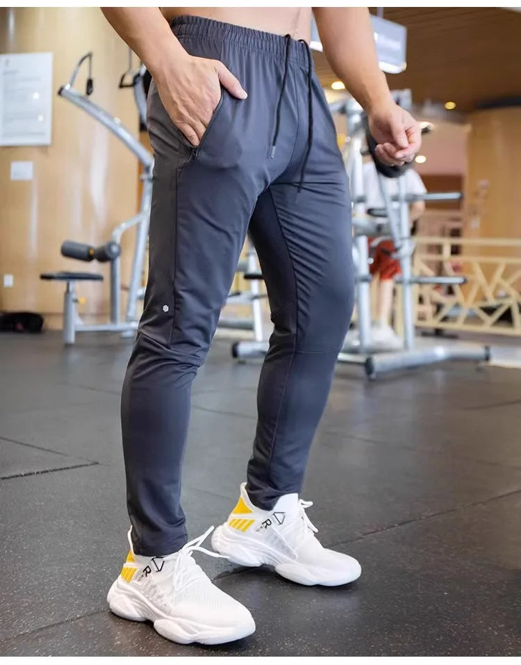 Herren Spandex Laufhose | Atmungsaktive, schnelltrocknende Gym Jogginghose