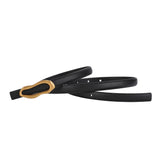 Designer Retro Gold Buckle Belt for Women – High Quality Genuine Leather Waistband