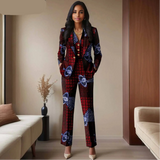 Das „Legacy“ Executive Set: Lebhafter 3-teiliger Anzug aus Ankara | Einreihiger Blazer, passende Weste & hoch geschnittene Hose