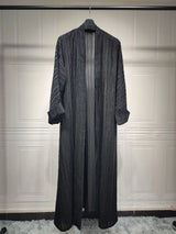 Die "Flora" Frühlingsabaya: Atemberaubender Kaftan im marokkanischen Stil und Dubai Robe mit Aufdruck