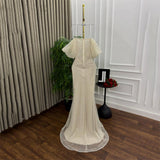 Pearl Sweetheart Prom Dress | Off-The-Shoulder Hollow Fishbone Gown