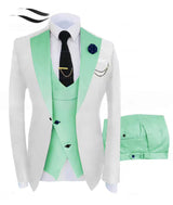 Herren 3-teiliger High-End-Anzug – Casual Business & formeller Gesellschaftsanzug