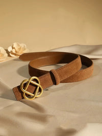 Suede in Rotbraun
