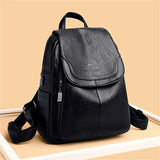 Women's Soft Leather Fashion Backpack | Ladies Designer Shoulder Bag