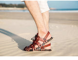 Men's Leather Summer Sandals – Comfortable Leisure Slippers for Men