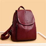 Women's Soft Leather Fashion Backpack | Ladies Designer Shoulder Bag