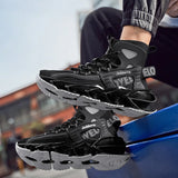 The "Shadow-Elite" Luxury Trainer | Stealth Black Mens Designer Sneaker