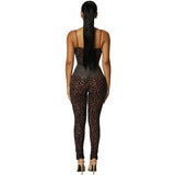 Sexy Y2K Leopard Print Jumpsuit – Sleeveless Backless Skinny Playsuit