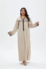 Elegant Turkish Hooded Abaya for Women | Moroccan Kaftan and Islamic Hijab Dress