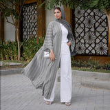 The "Flora" Spring Abaya: Stunning Printed Morocco Style Kaftan & Dubai Robe