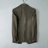 Men's High-Quality Thick Suit Jacket – Handsome Slim Fit Business Blazer