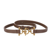 Luxury Women’s Skinny Leather Belt – Classic Solid Color Thin Waist Belt for Dresses