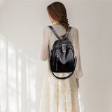 Weiche Damen-Schultertasche aus PU-Leder | Multifunktionaler Reise-Rucksack