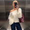 Vintage Plush Loose Sweater – Solid Color High Street Pullover