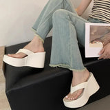 Designer Summer Chunky Slippers – Fashion Platform Wedge Sandals