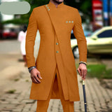African Style Men's 2-Piece Slim Fit Suit | Single Breasted Blazer and Pants Set