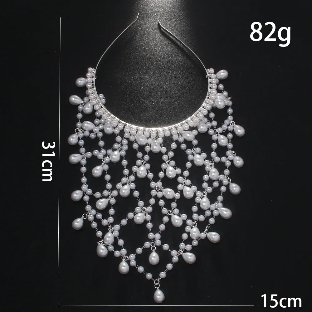 Bohemian Grid Hollowed Pendant Headdress for Women