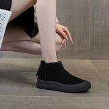 Women’s Genuine Leather Snow Boots – Thickened Warm Winter Boots