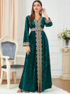 Luxury Velvet Dubai Abaya for Women | Elegant Kimono Robe and Muslim Hijab Dress