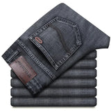 Herren klassische gerade Regular-Denim-Stretchjeans