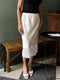 Casual Lace Long Skirt for Women – Slim High Waist Patchwork Maxi Skirt