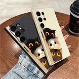 Three Little Kittens Silicone Case for Samsung Galaxy S25 S24 S23 Ultra