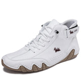 Herren Leder Freizeitsneaker – Luxus Fashion Outdoor Walking Schuhe