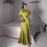 Exklusives Heritage-Kleid mit unregelmäßigem Saum | Raffinierte asymmetrische Abaya-Silhouette